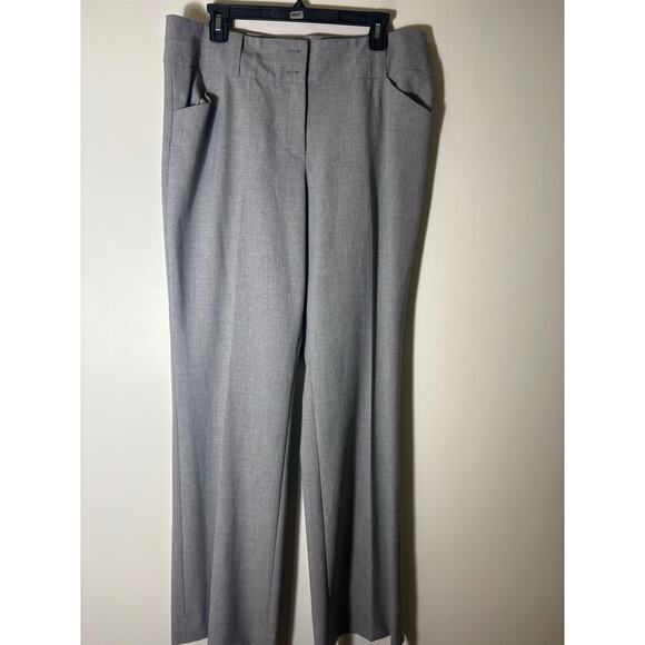 NWT J. Crew Light Gray "Edie" Straight Leg Ankle Pants Sz 20 - Picture 1 of 2